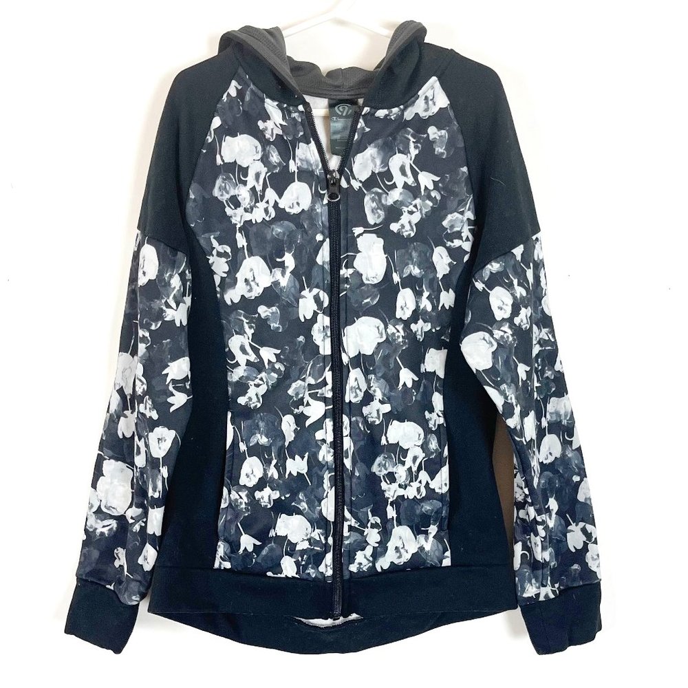 Champion Girls Long Sleeve Full Zip Hooded Sweatshirt Size Large 10/12